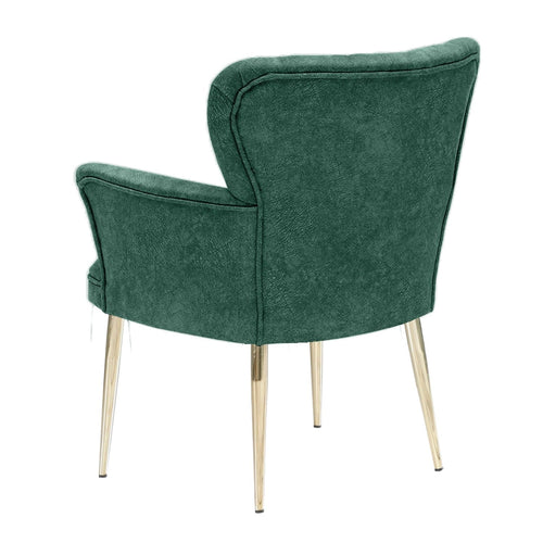 Poltrona in tessuto Paris Metal Verde (1)