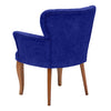 Poltrona in tessuto Paris Wooden Blu (2)