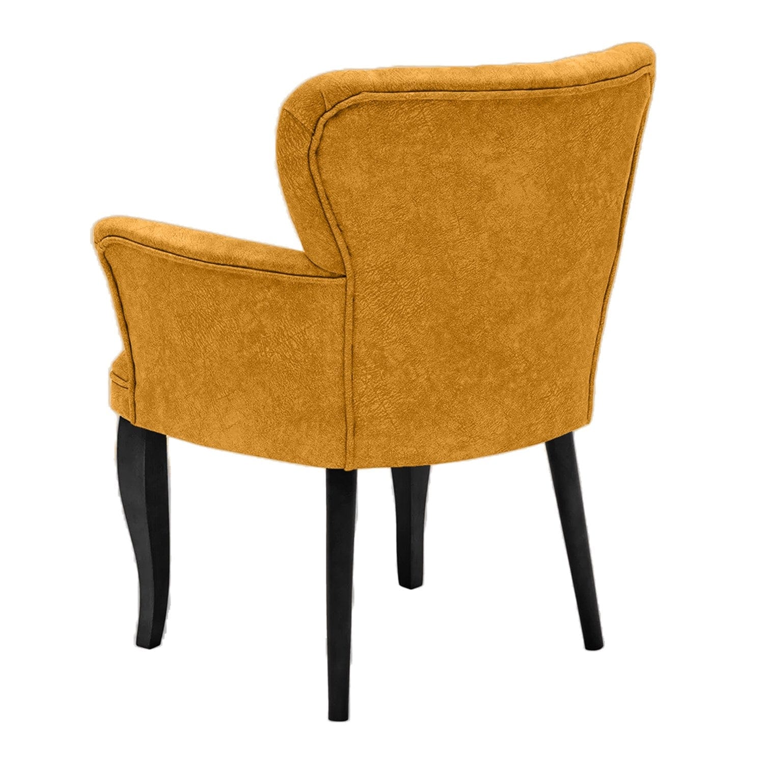 Poltrona in tessuto Paris Wooden Giallo (2)