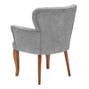 Poltrona in tessuto Paris Wooden Grigio (2)