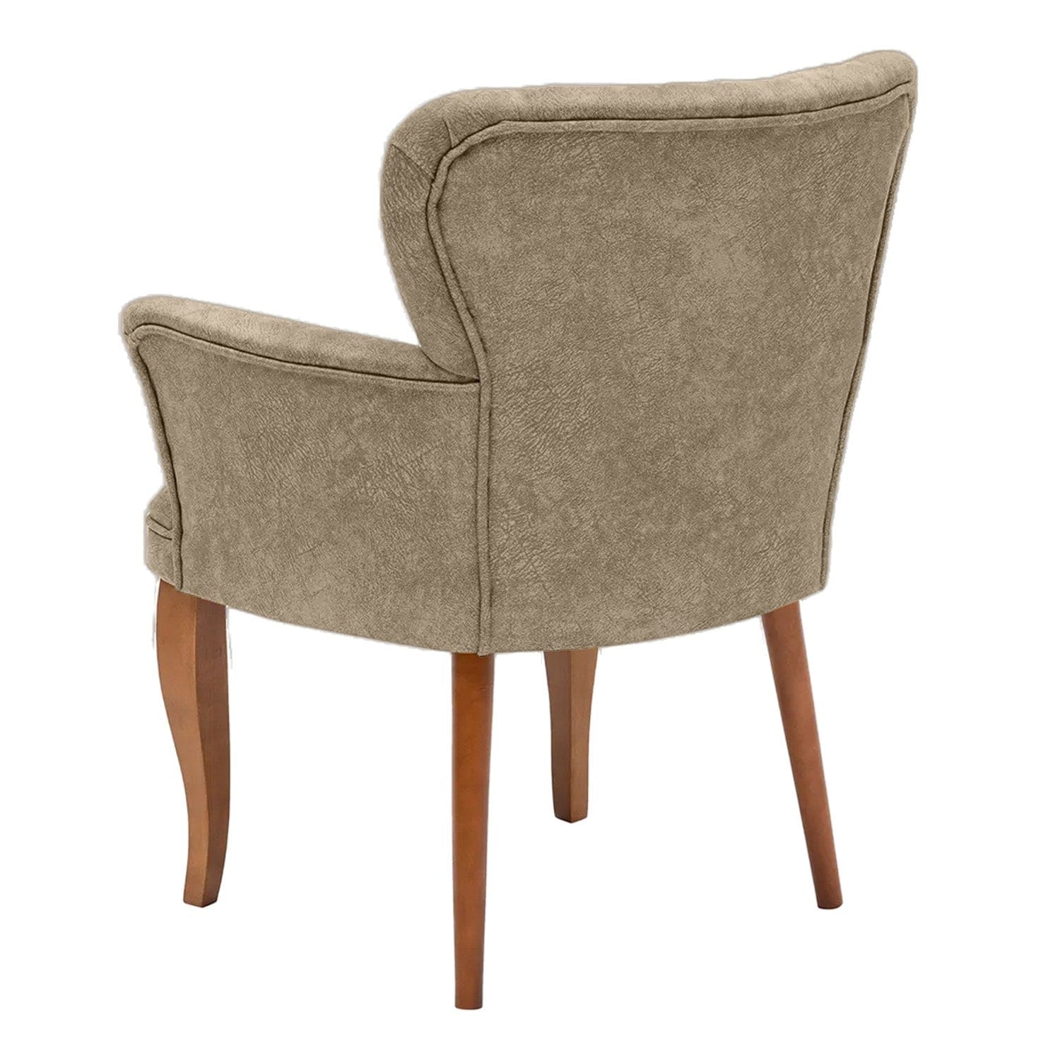 Poltrona in tessuto Paris Wooden Marrone (2)