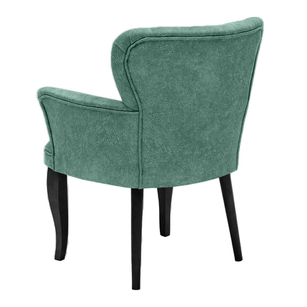 Poltrona in tessuto Paris Wooden Verde (2)