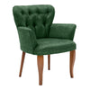 Poltrona in tessuto Paris Wooden Verde
