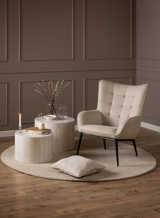 Actona Poltrona in tessuto Redding Beige