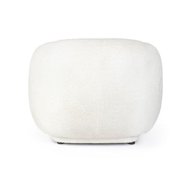 Bizzotto Poltrona in tessuto Tecla Bianco