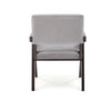 Halmar Poltrona in velluto Memory Grigio
