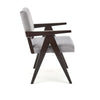 Halmar Poltrona in velluto Memory Grigio