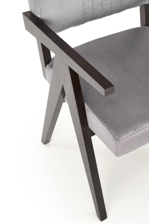 Halmar Poltrona in velluto Memory Grigio