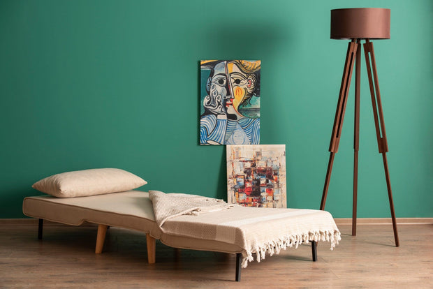 Poltrona Letto in tessuto Folde Crema (3)