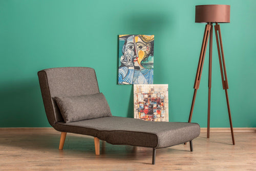 Poltrona Letto in tessuto Folde Grigio (1)