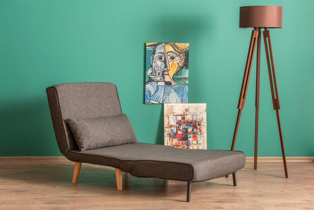Poltrona Letto in tessuto Folde Grigio (1)