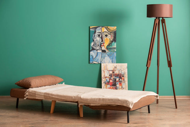 Poltrona Letto in tessuto Folde Marrone (4)