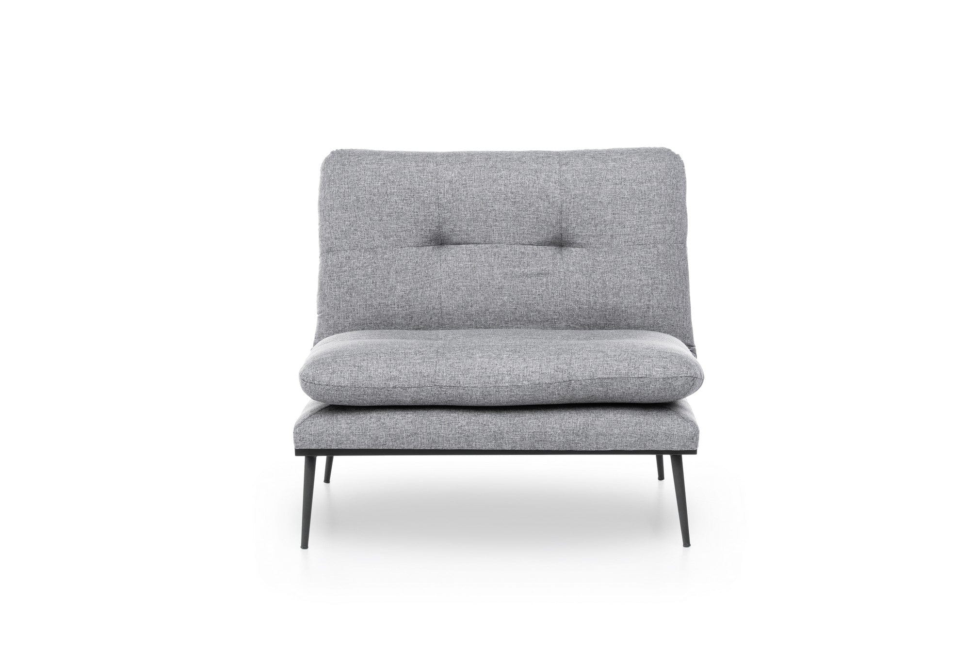 Poltrona Letto in tessuto Martin Solo Grigio (2)