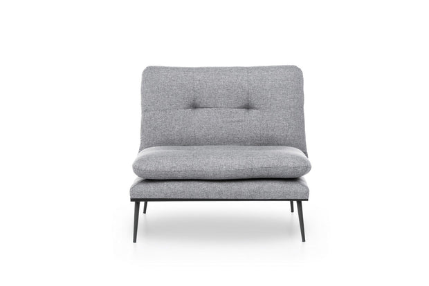 Poltrona Letto in tessuto Martin Solo Grigio (2)