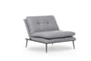 Poltrona Letto in tessuto Martin Solo Grigio (4)