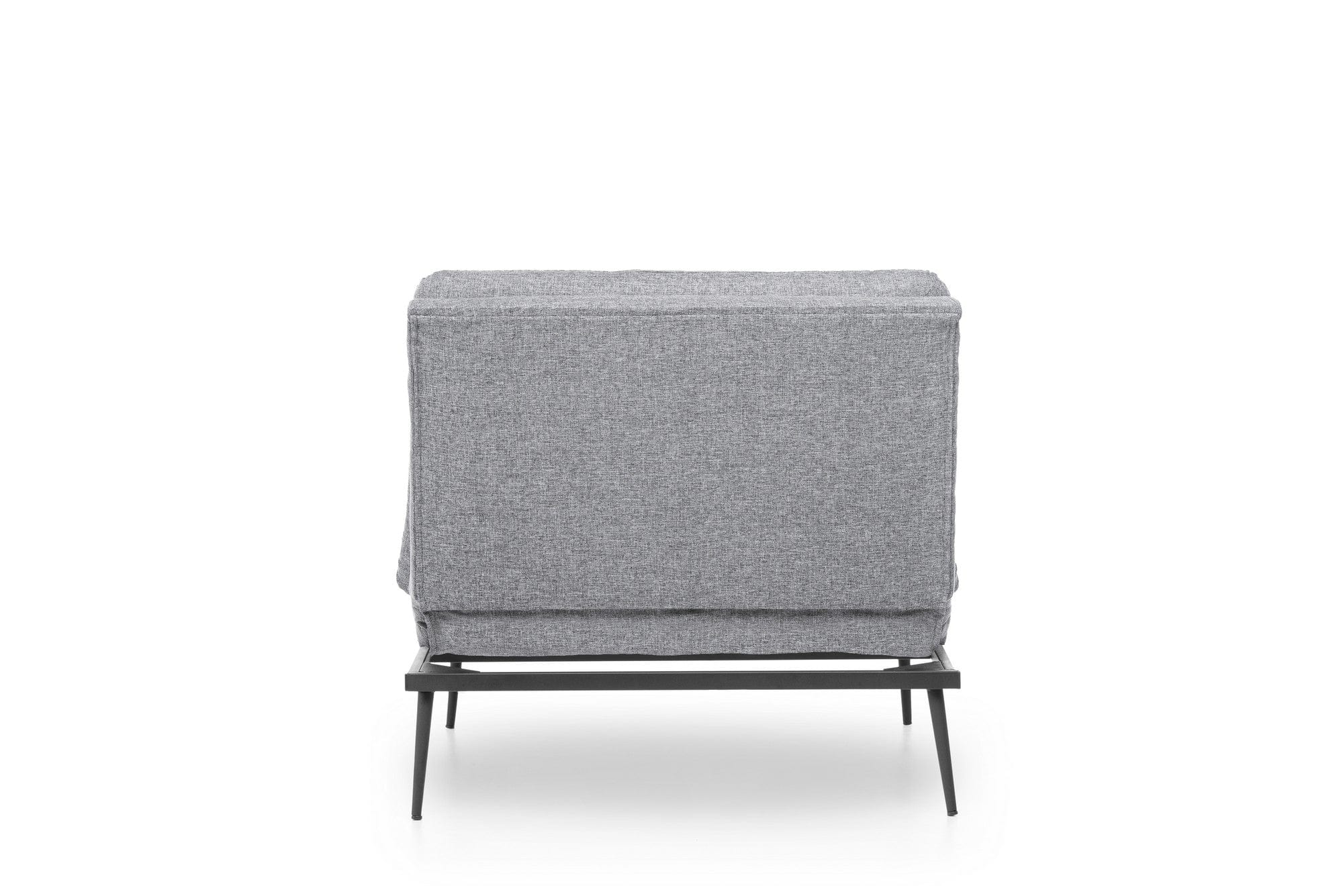 Poltrona Letto in tessuto Martin Solo Grigio (6)