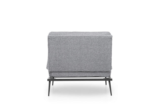 Poltrona Letto in tessuto Martin Solo Grigio (6)