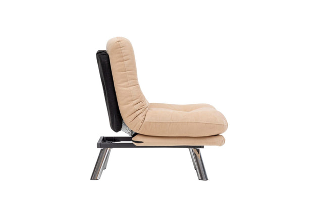 Poltrona Letto in tessuto Misa Piccola Crema (6)