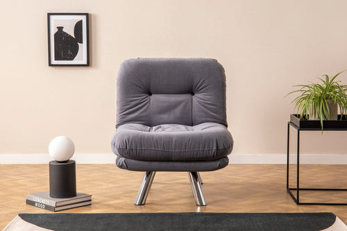 Poltrona Letto in tessuto Misa Piccola Grigio (1)