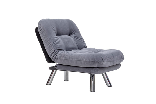 Poltrona Letto in tessuto Misa Piccola Grigio (5)
