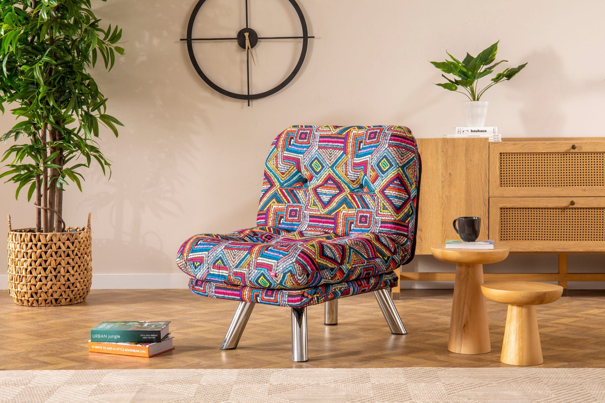 Poltrona Letto in tessuto Misa Piccola Multicolore