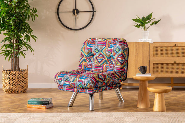 Poltrona Letto in tessuto Misa Piccola Multicolore