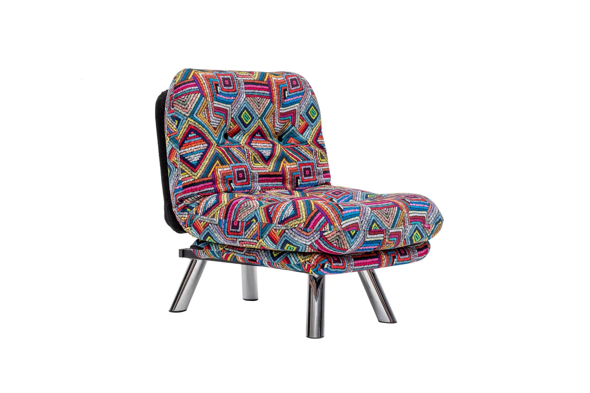 Poltrona Letto in tessuto Misa Piccola Multicolore (3)
