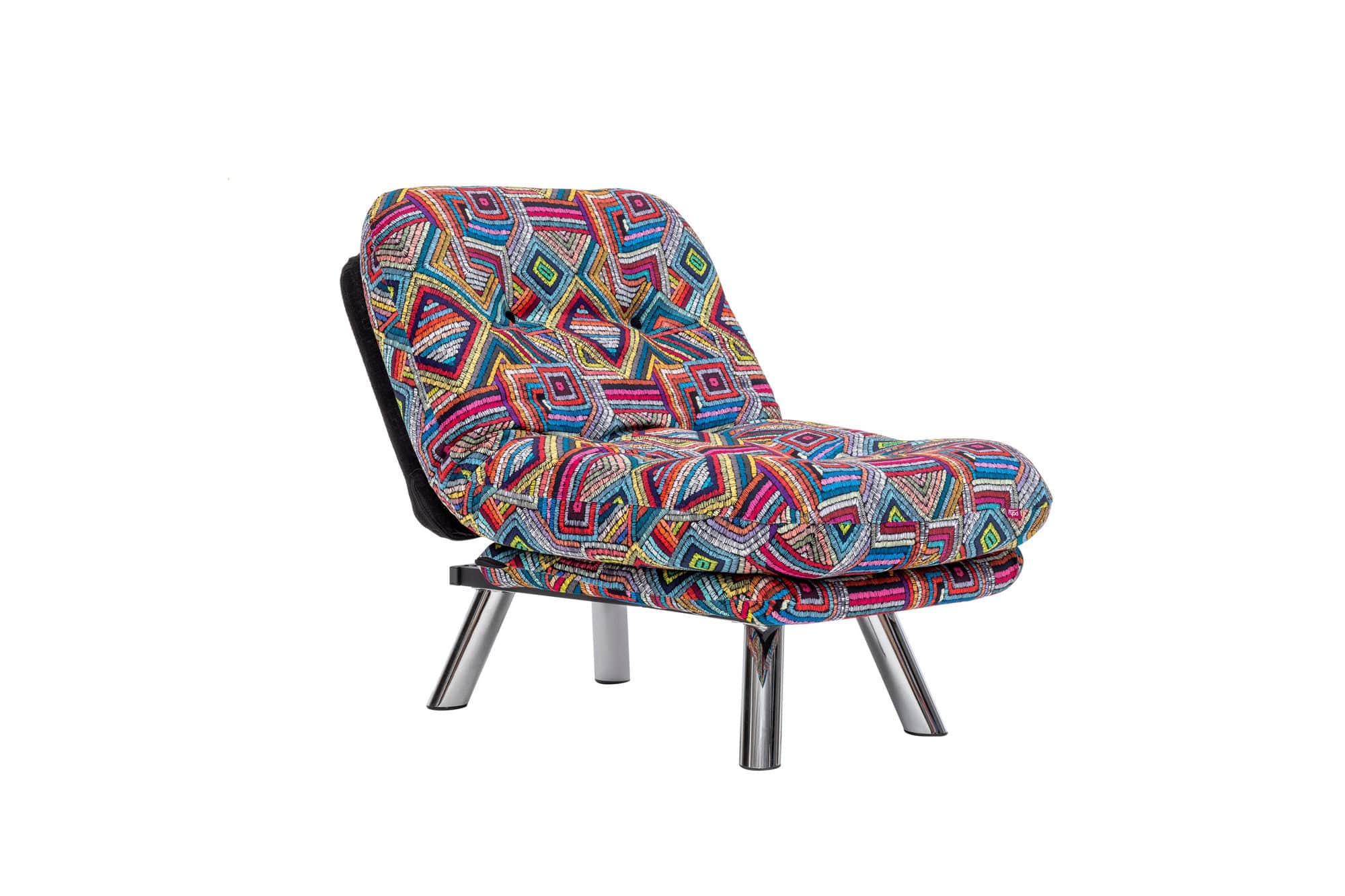 Poltrona Letto in tessuto Misa Piccola Multicolore (5)