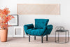 Poltrona Letto in tessuto Nitta Blu
