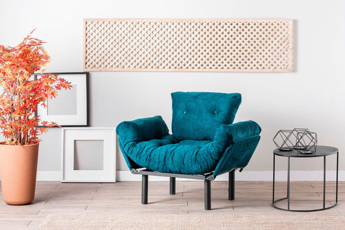 Poltrona Letto in tessuto Nitta Blu