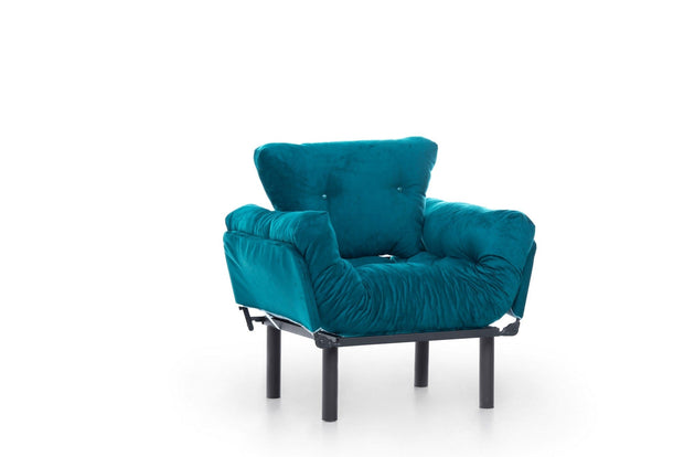 Poltrona Letto in tessuto Nitta Blu (3)