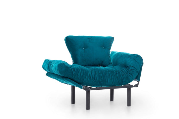 Poltrona Letto in tessuto Nitta Blu (6)