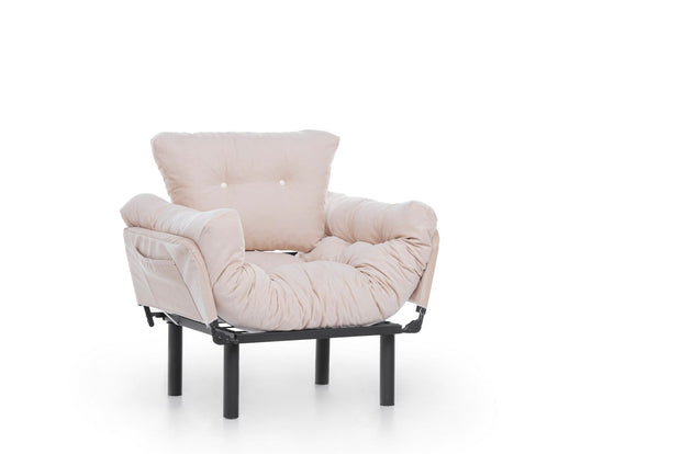 Poltrona Letto in tessuto Nitta Crema (3)