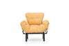 Poltrona Letto in tessuto Nitta Giallo (2)