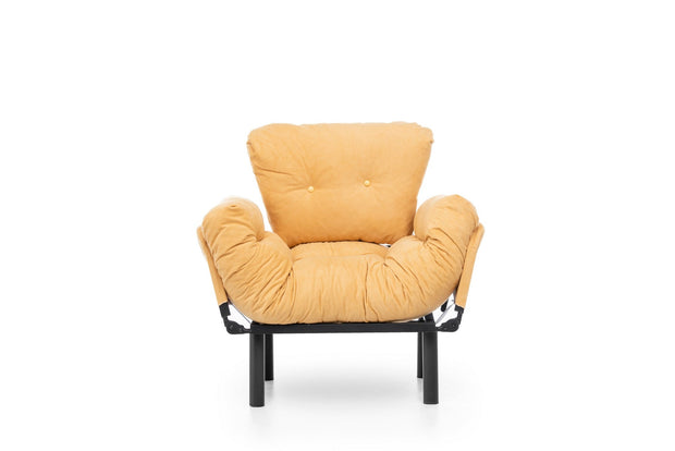 Poltrona Letto in tessuto Nitta Giallo (2)
