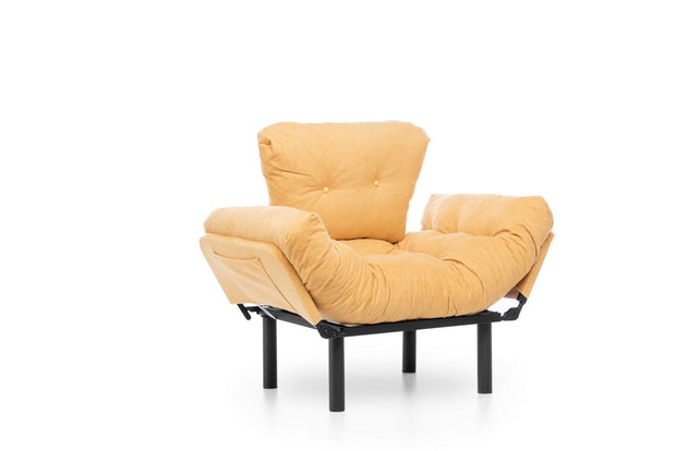 Poltrona Letto in tessuto Nitta Giallo (3)