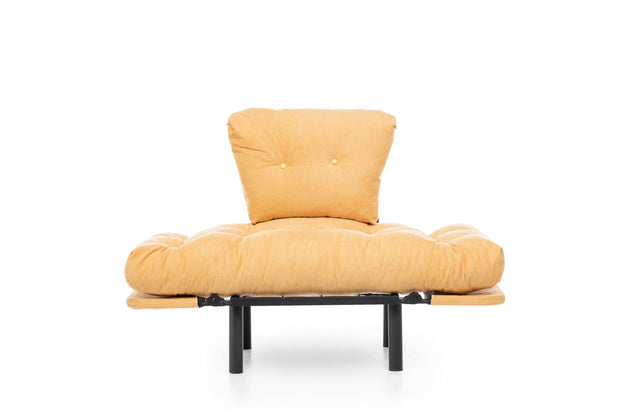 Poltrona Letto in tessuto Nitta Giallo (4)