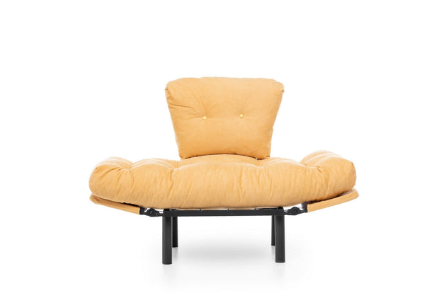 Poltrona Letto in tessuto Nitta Giallo (5)