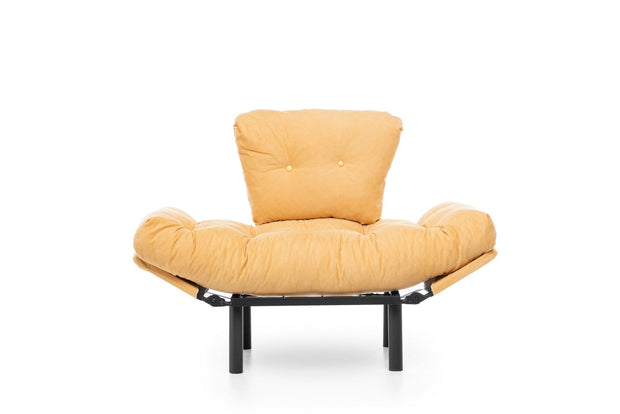 Poltrona Letto in tessuto Nitta Giallo (6)