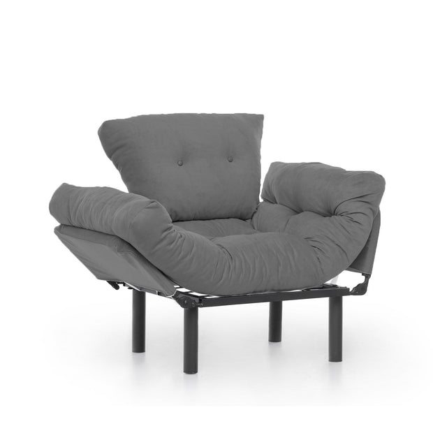 Poltrona Letto in tessuto Nitta Grigio (4)