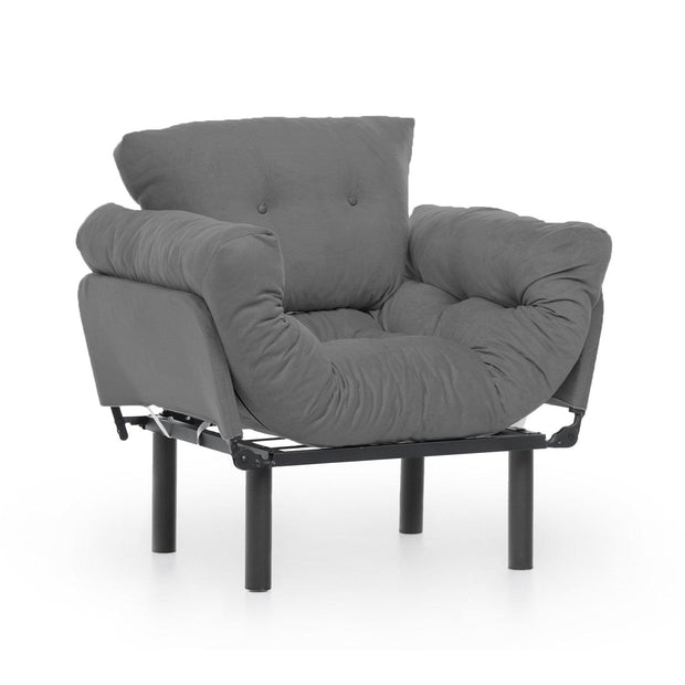 Poltrona Letto in tessuto Nitta Grigio (6)