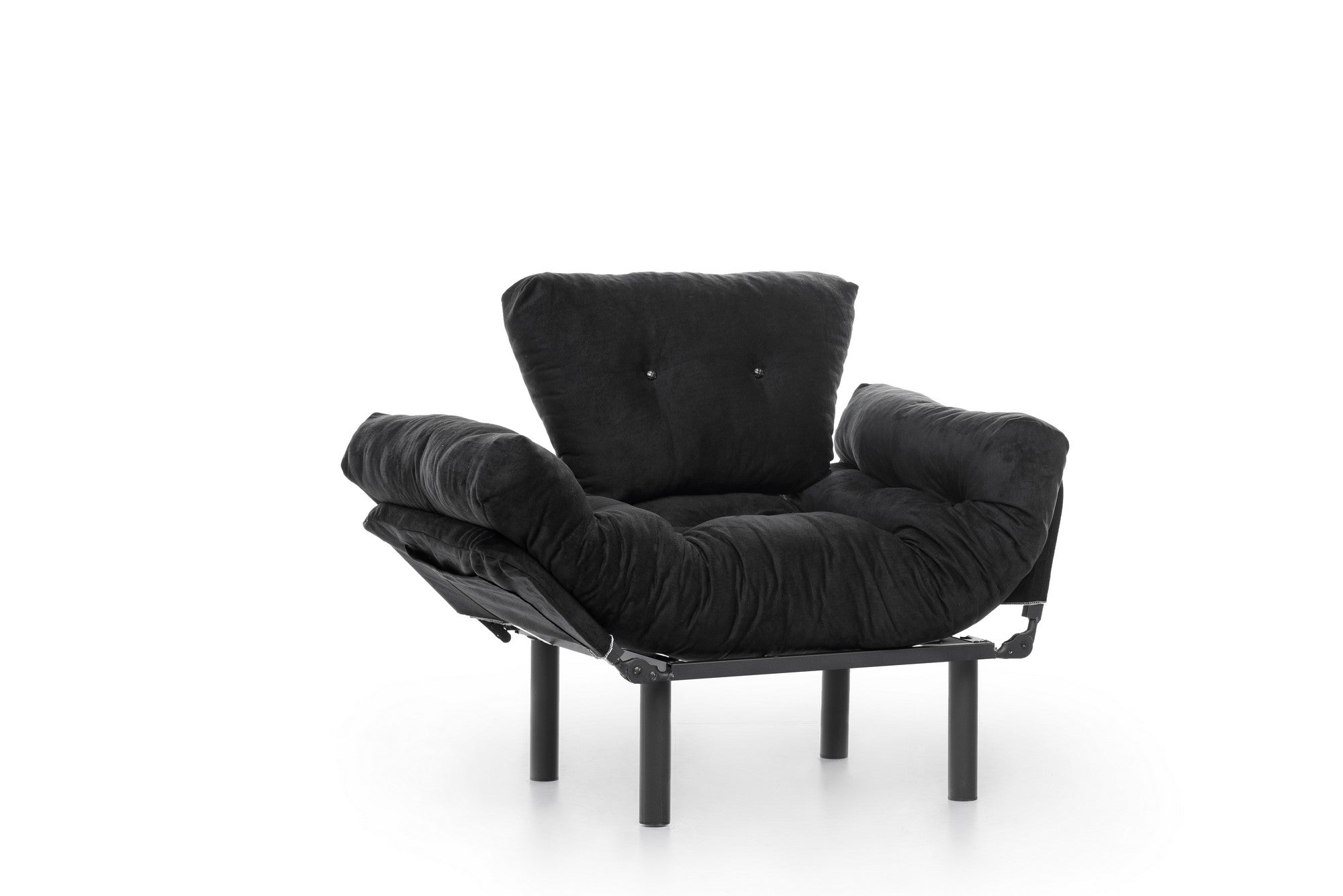Poltrona Letto in tessuto Nitta Nero (4)