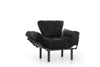 Poltrona Letto in tessuto Nitta Nero (4)