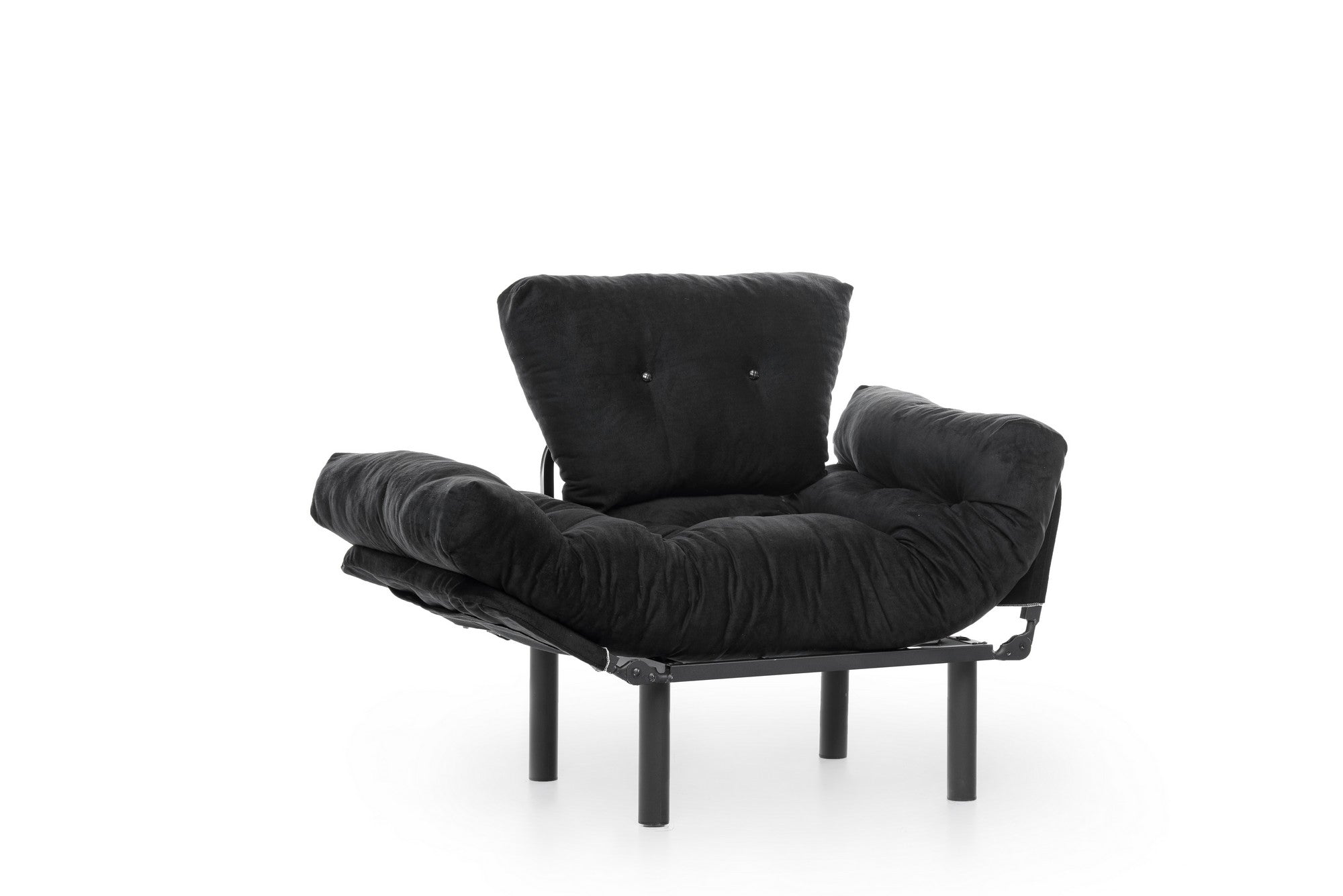 Poltrona Letto in tessuto Nitta Nero (5)
