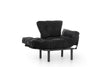 Poltrona Letto in tessuto Nitta Nero (6)
