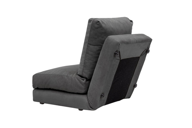Poltrona Letto in tessuto Taida Grigio (5)