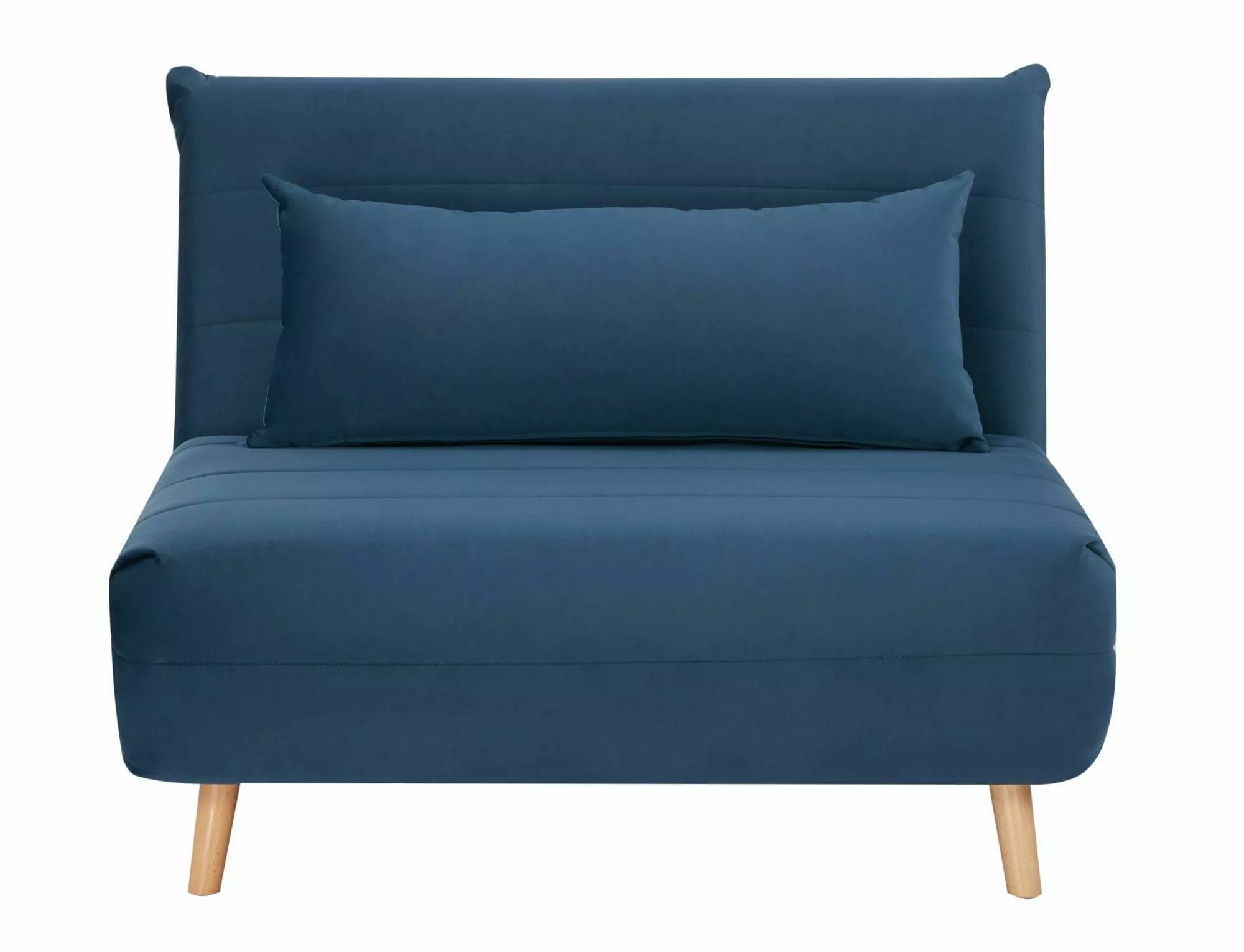 Signal Poltrona Letto in velluto Spike Blu