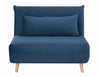 Signal Poltrona Letto in velluto Spike Blu