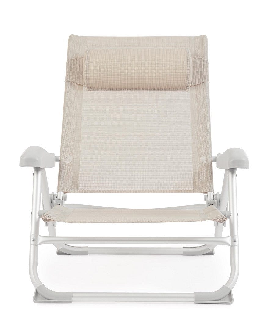 Bizzotto Poltrona pieghevole da giardino Cayo Grigio