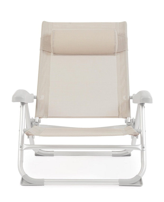 Bizzotto Poltrona pieghevole da giardino Cayo Grigio